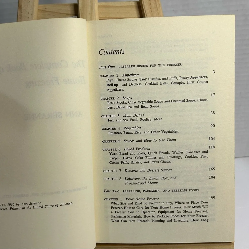 The Complete Book of Home Freezing By Ann Seranne 1966 Hardback Cookbook